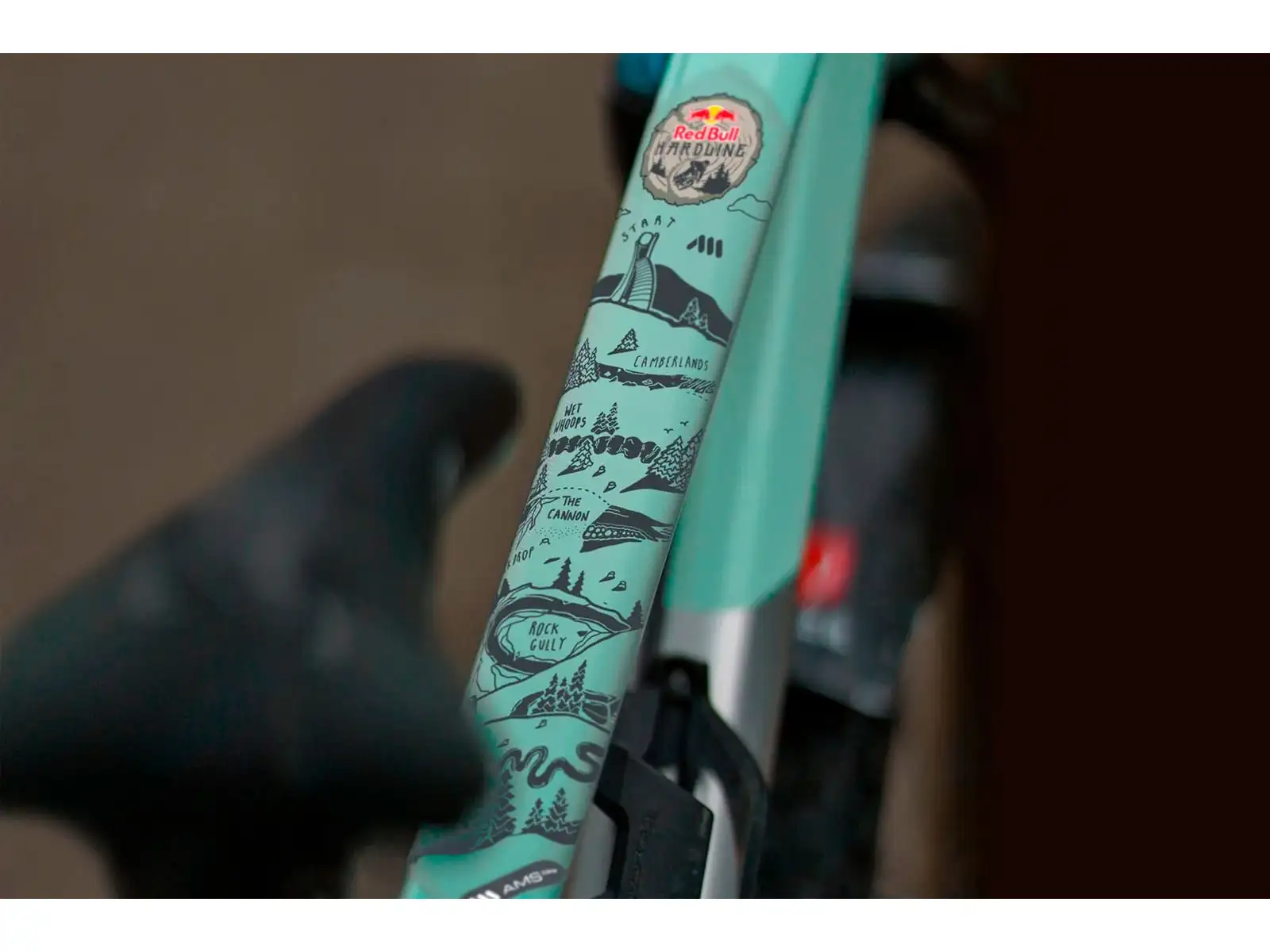 AMS Frame Guard Extra Rahmen-Schutzaufkleber RedBull / Hardline / Dark Grey