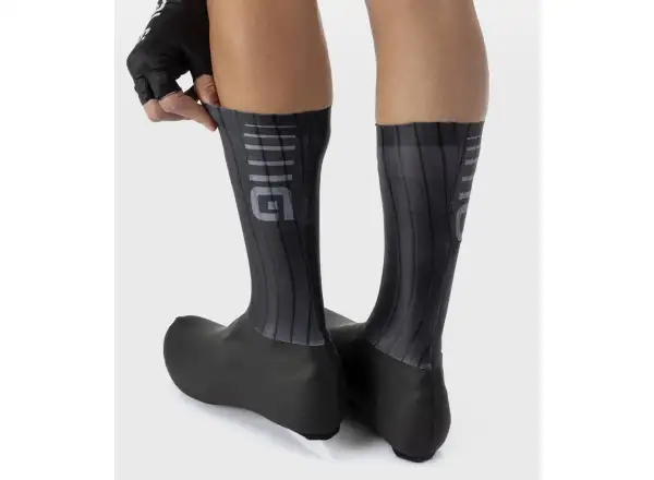 Alé Whizzy Shoecover Überzieher für Radschuhe Schwarz/Grau