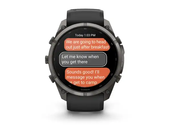Garmin Fénix 9 Pro inReach 51 mm Smartwatch Carbon gray DLC Titanium Black/Pebble gray