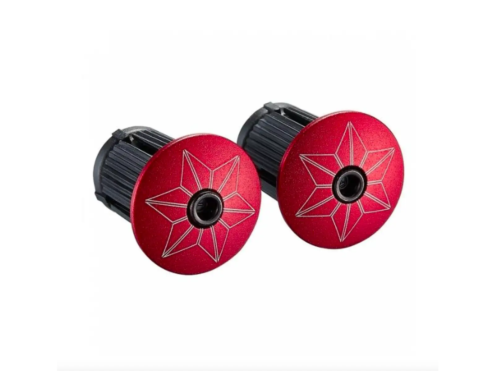 Supacaz Super Sticky Kush Splat Lenkerband Neon Red/Red plugs