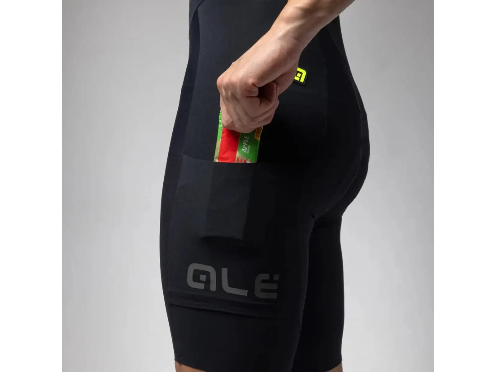 Alé Off Road Gravel-Pro Herren Trägershorts mit Einsatz Schwarz