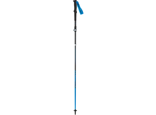 Dynafit Ultra Pro Pole ist ein zusammenklappbarer Laufstock aus Carbon in Methylblau.