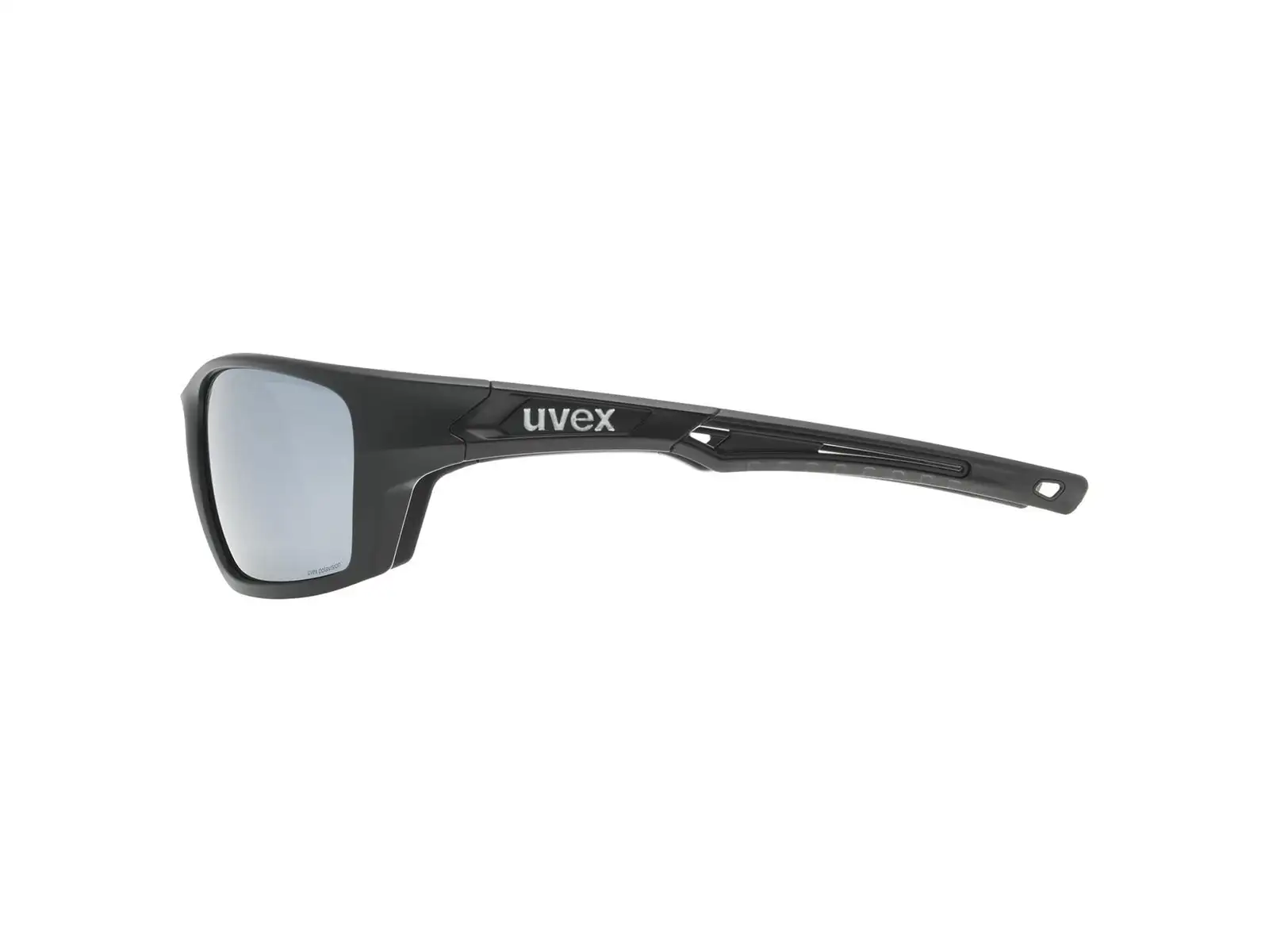Uvex Sportstyle 232 P Sonnenbrille Black Mat Red/Polavision Mirror Silver