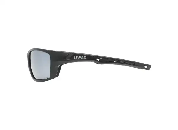 Uvex Sportstyle 232 P Sonnenbrille Black Mat Red/Polavision Mirror Silver