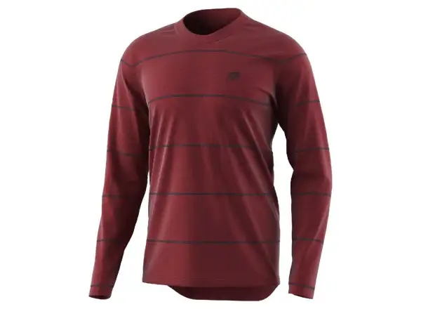 Troy Lee Designs Flowline Herrentrikot mit langen Ärmeln in Revert Wine-Farbe