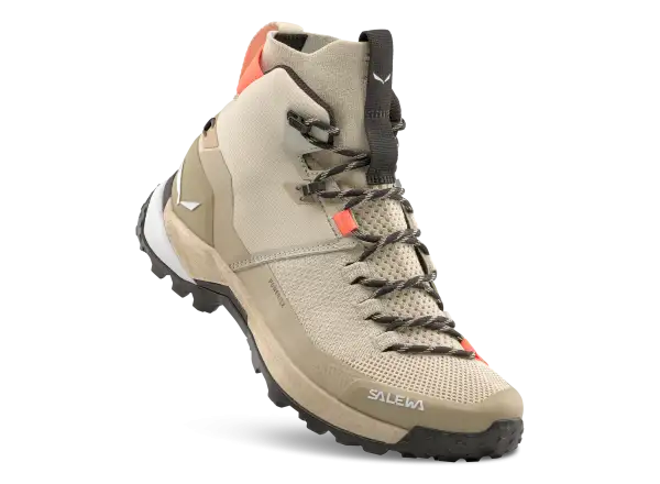 Salewa Puez Knit Mid PTX Damen Outdoor-Schuhe Oatmeal/Quicksand