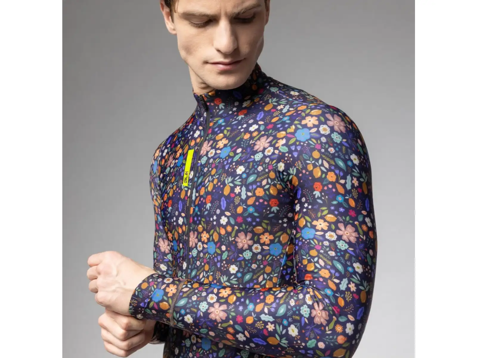 Alé Pragma Herren Thermotrikot Langarm Flowery