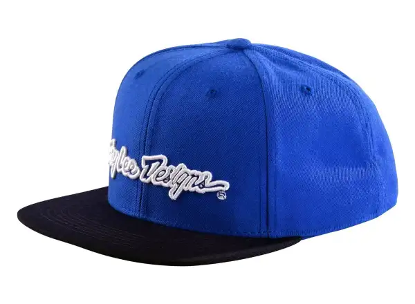 Troy Lee Designs Signature Snapback Cap Blue/White