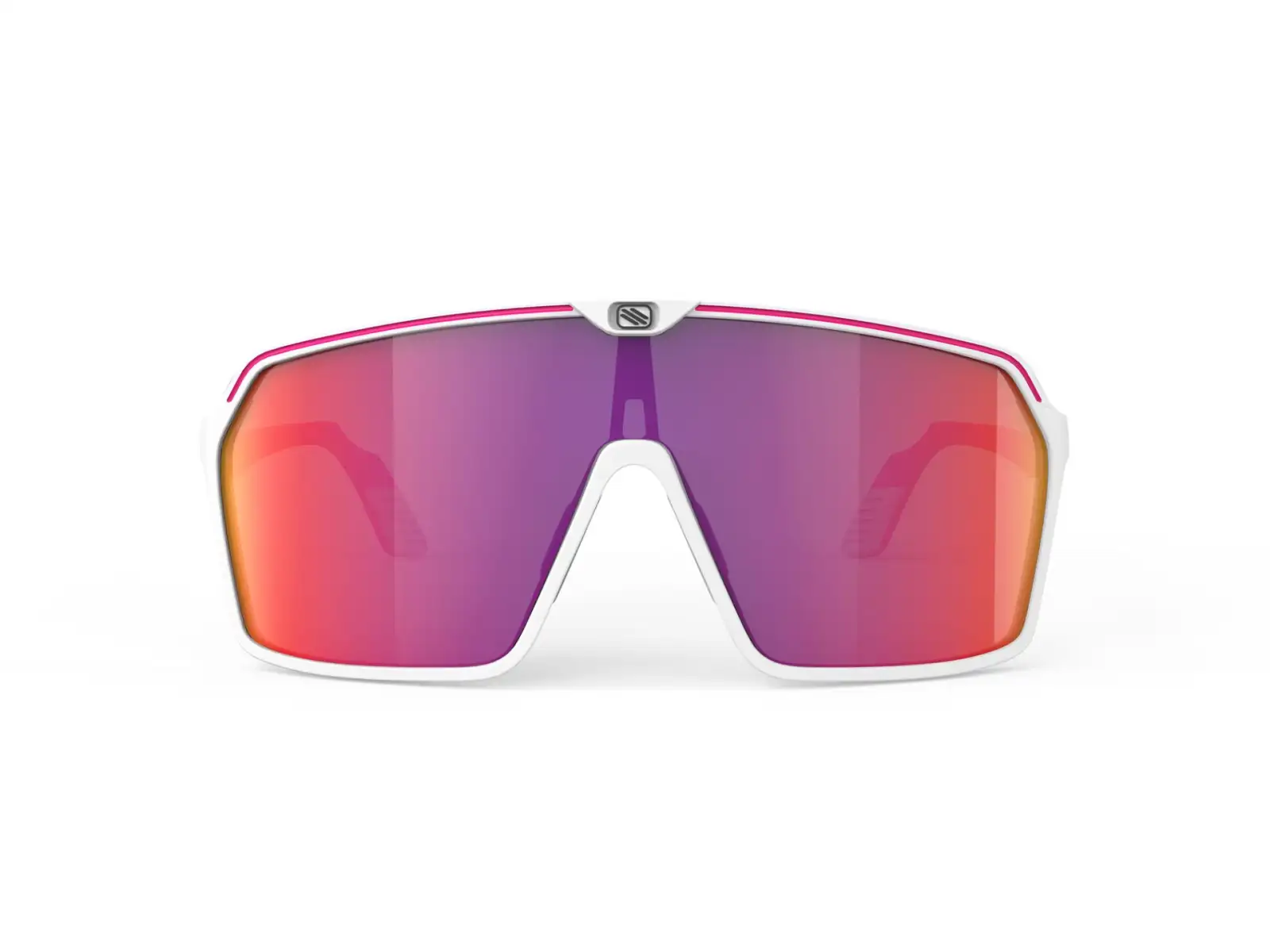 Rudy Project Spinshield Sonnenbrille Weiß-Pink fluo/Multilaser Rot.