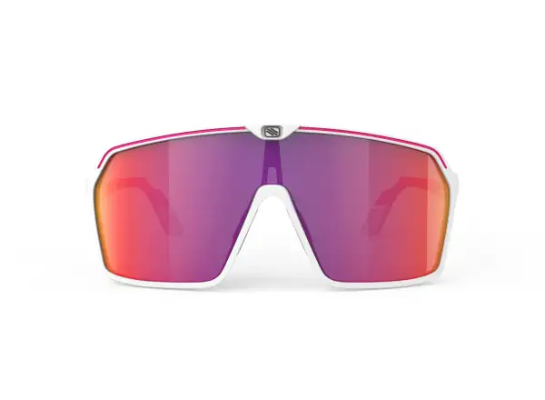 Rudy Project Spinshield Sonnenbrille Weiß-Pink fluo/Multilaser Rot.