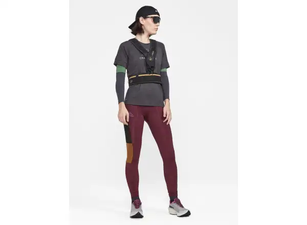 Craft ADV Trail Wool Damen T-Shirt, Kurzarm, Schwarz.