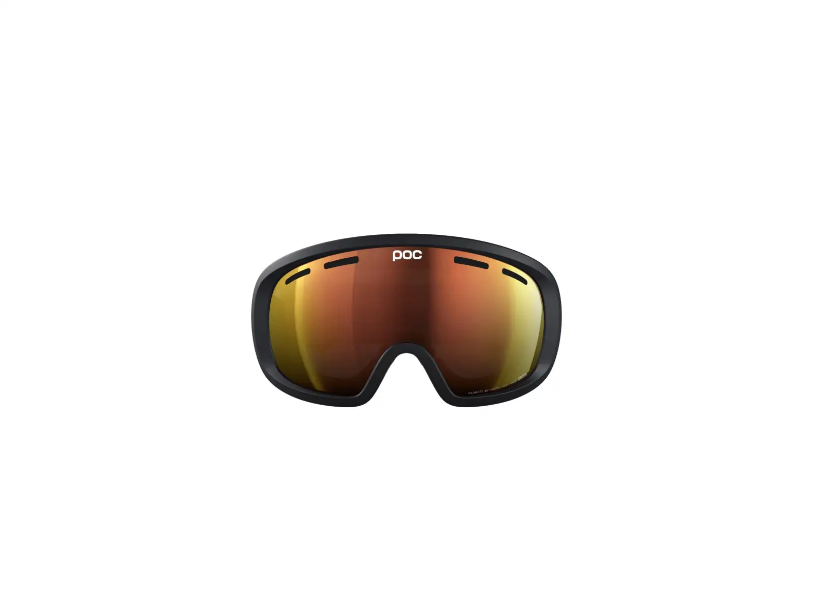 POC Fovea Mid WF Skibrille Uranium Black/Partly Sunny Orange