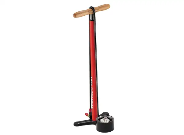 Lezyne Steel Floor Drive Werkstattpumpe rot