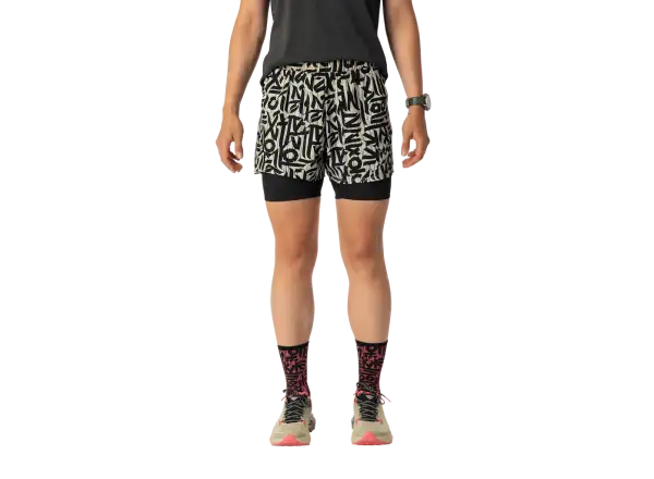 Dynafit Trail 2v1 Damen-Laufshorts Overcast