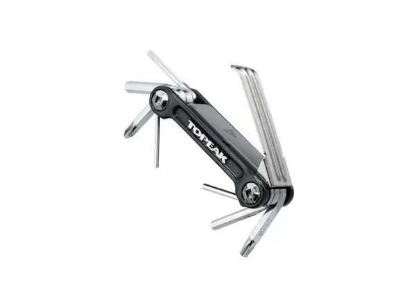 Topeak Mini 9 Pro Multitool mit 9 Funktionen in schwarzer Hülle