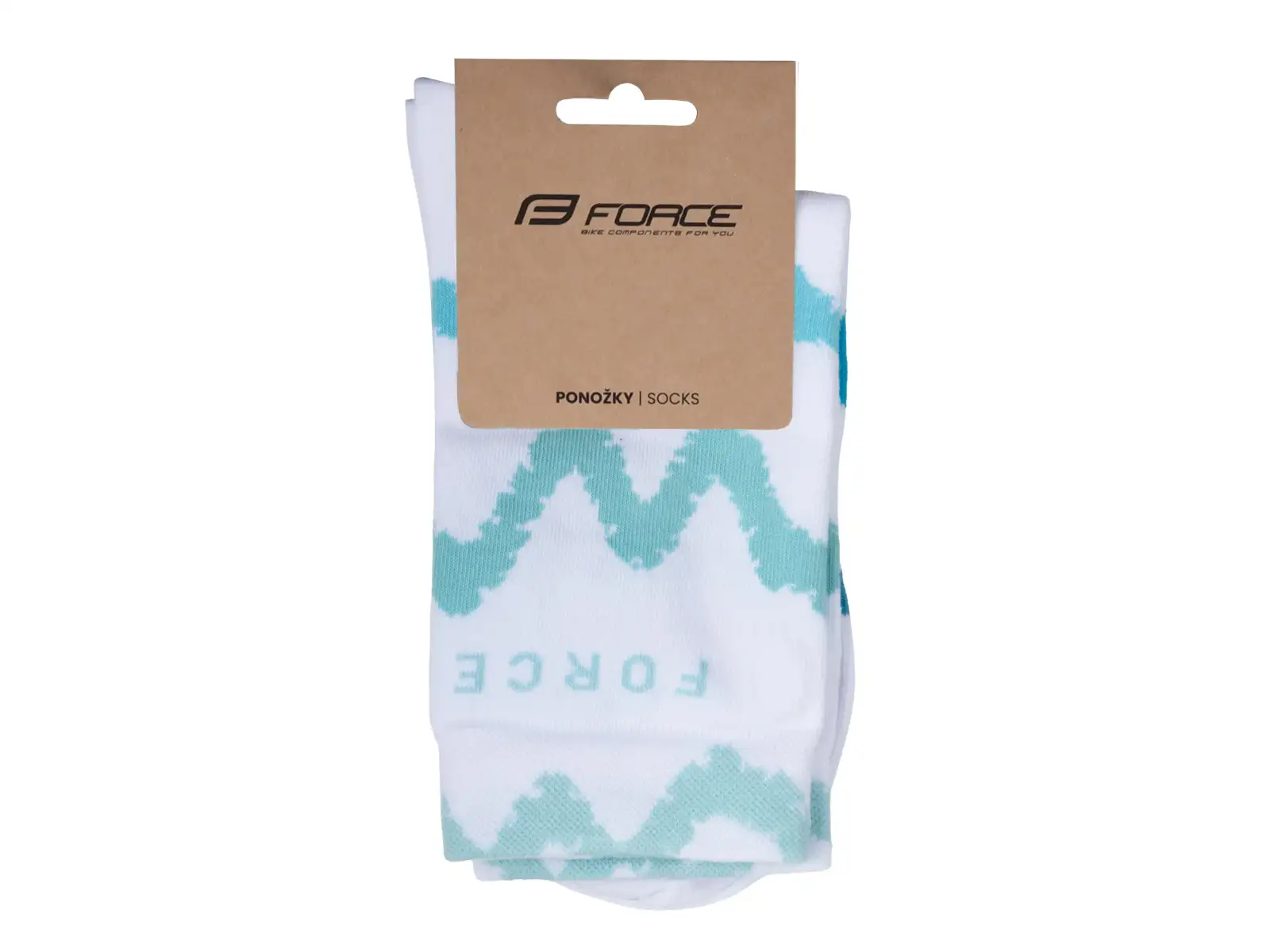 Force Endure Radsocken weiß/blau