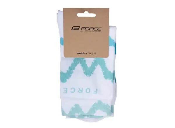 Force Endure Radsocken weiß/blau