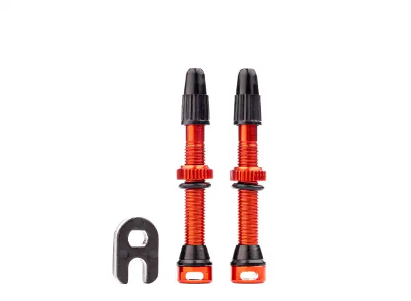 Tune Ventil 44mm Aluminium UST Ventil 2 Stück Rot
