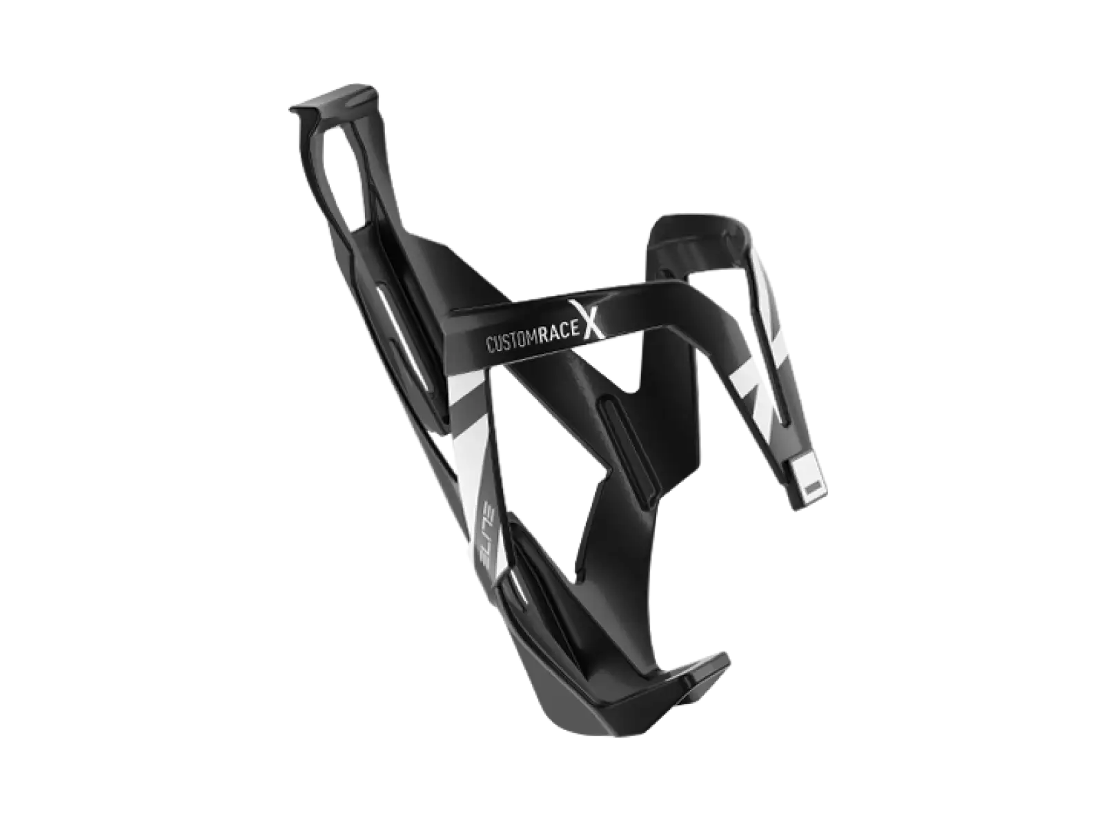 Elite Custom Race X Flaschenhalter Black Glossy/White Graphic