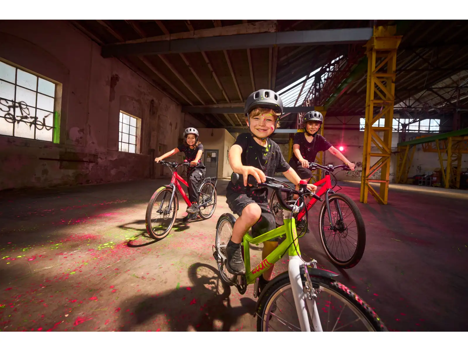 Woom GO 4 Kinderfahrrad neon lime