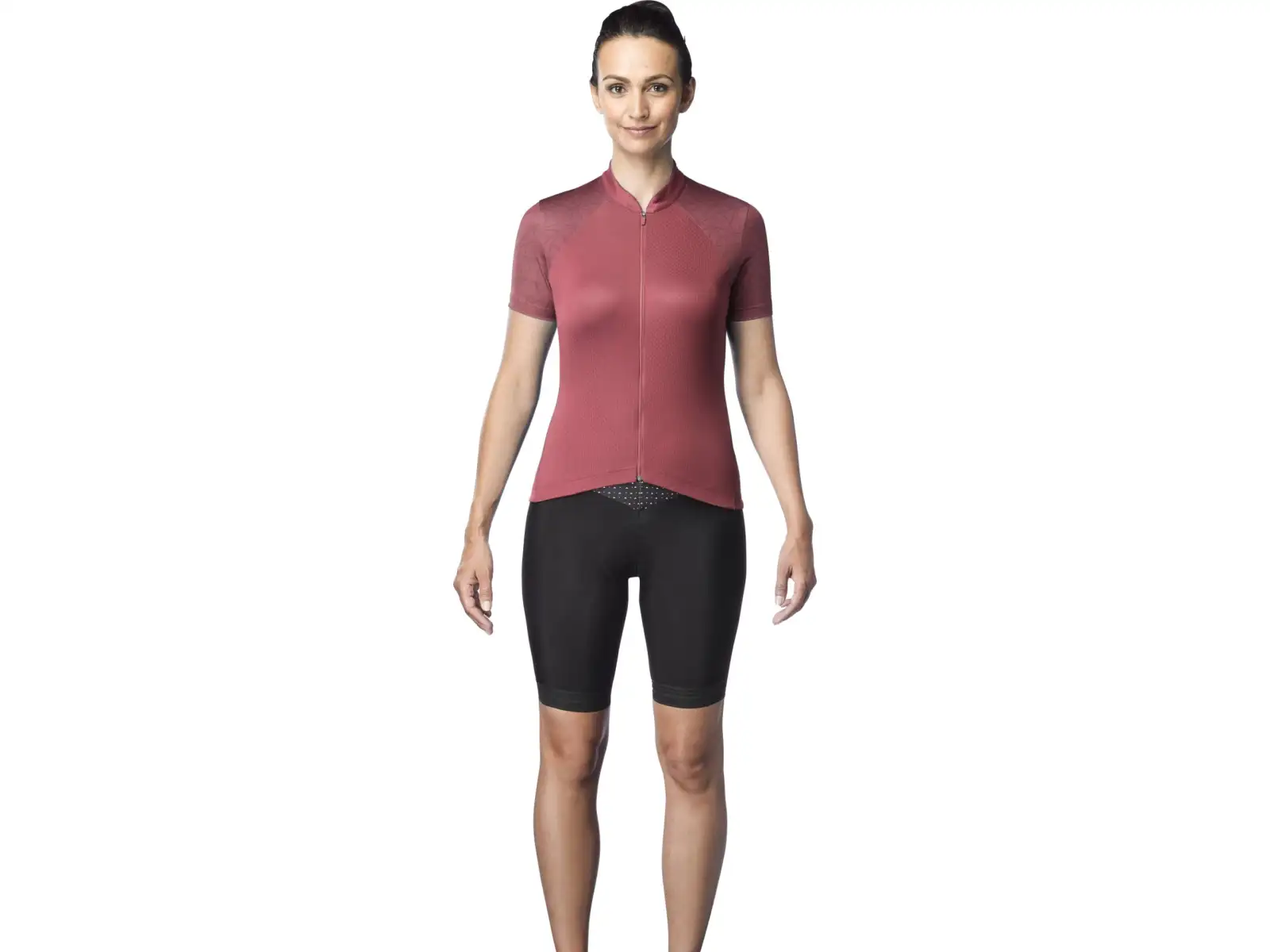 Mavic Sequence Damen-Trikot mit kurzen Ärmeln Earth Red