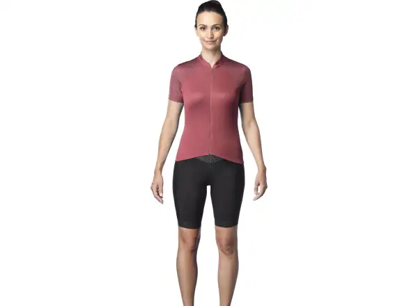 Mavic Sequence Damen-Trikot mit kurzen Ärmeln Earth Red