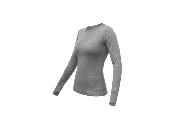 Sensor Merino Bold Damen Langarmshirt Cool Gray