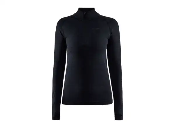 Craft CORE Dry Active Comfort Zip Damen Langarmshirt Schwarz