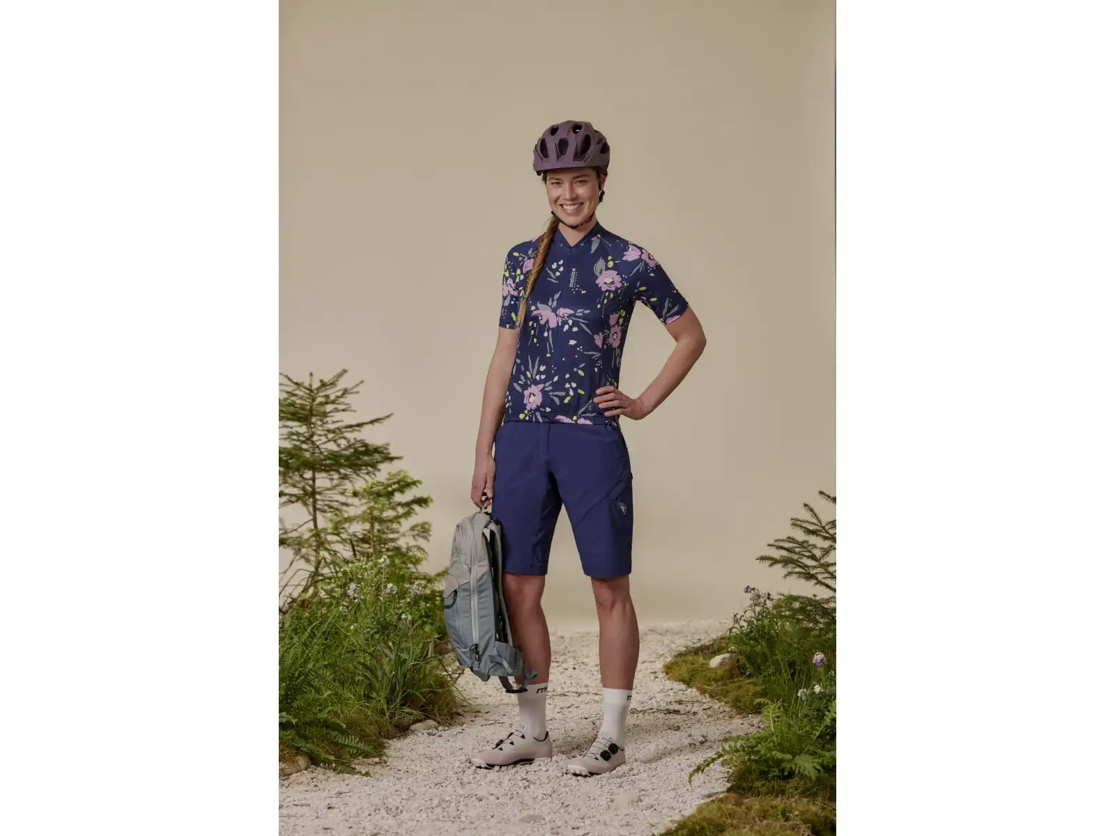 Maloja VilsaM. AOP 1/2 Damen Trikot Kurzarm Deep Black