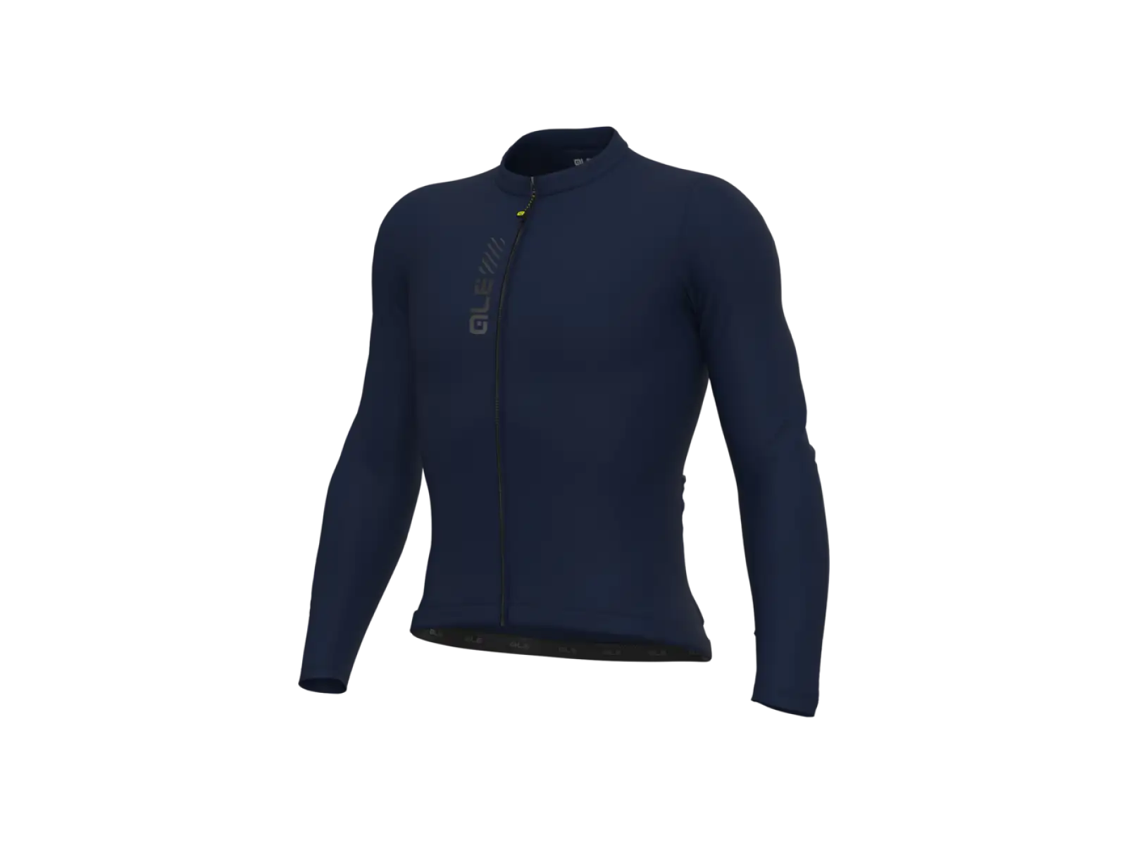 Alé Pragma Color Block Herren Radtrikot Langarm Navy Blue