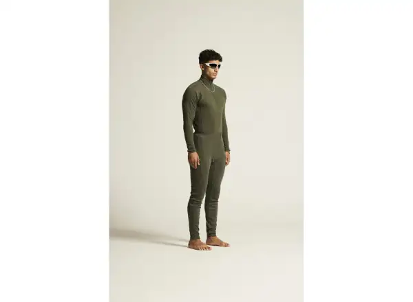 Craft ADV Wool Merino Herren Langarmshirt mit Reißverschluss grün