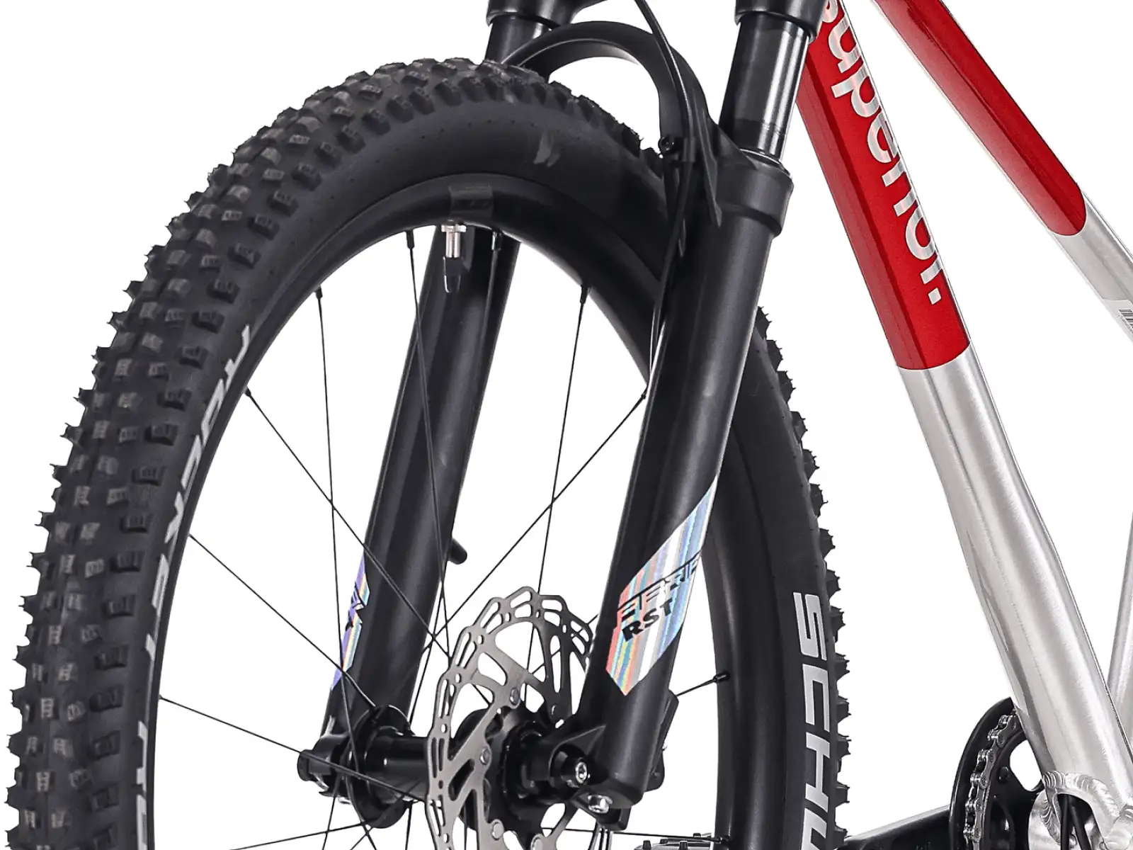 Superior TEAM 24 Kinderfahrrad Gloss Brushed Alu / Red