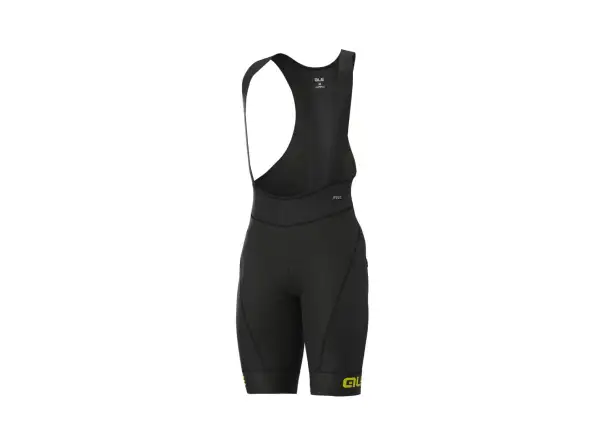 Alé R-EV1 Agonista Plus Herren Shorts mit Polsterung und Latz Black/Fluo yellow