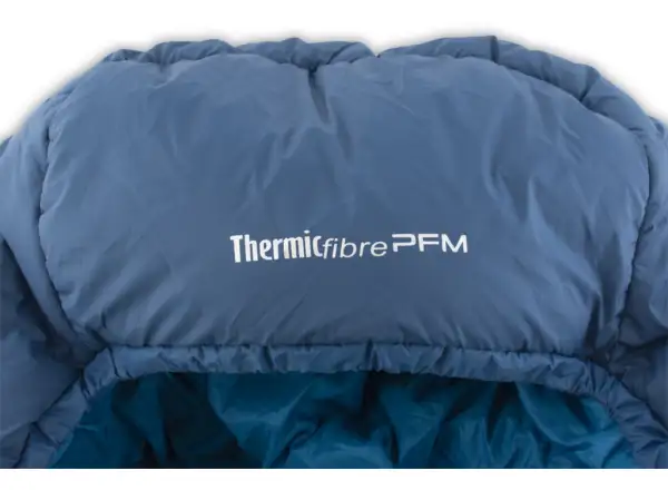 Pinguin Savana Junior PFM Kinderschlafsack blau 150 cm linker Reißverschluss