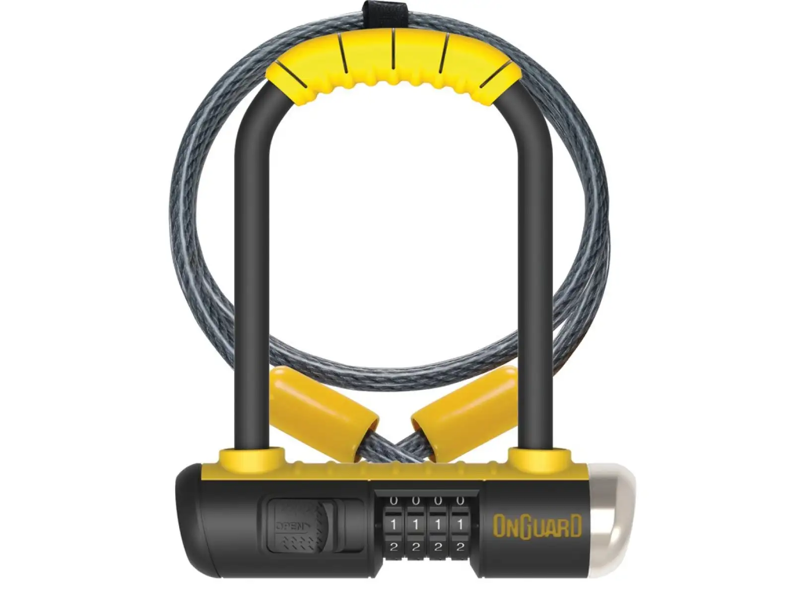 OnGuard Bulldog Mini 8015C Zahlenschloss Bügelschloss 90x140 mm, Stahlseil