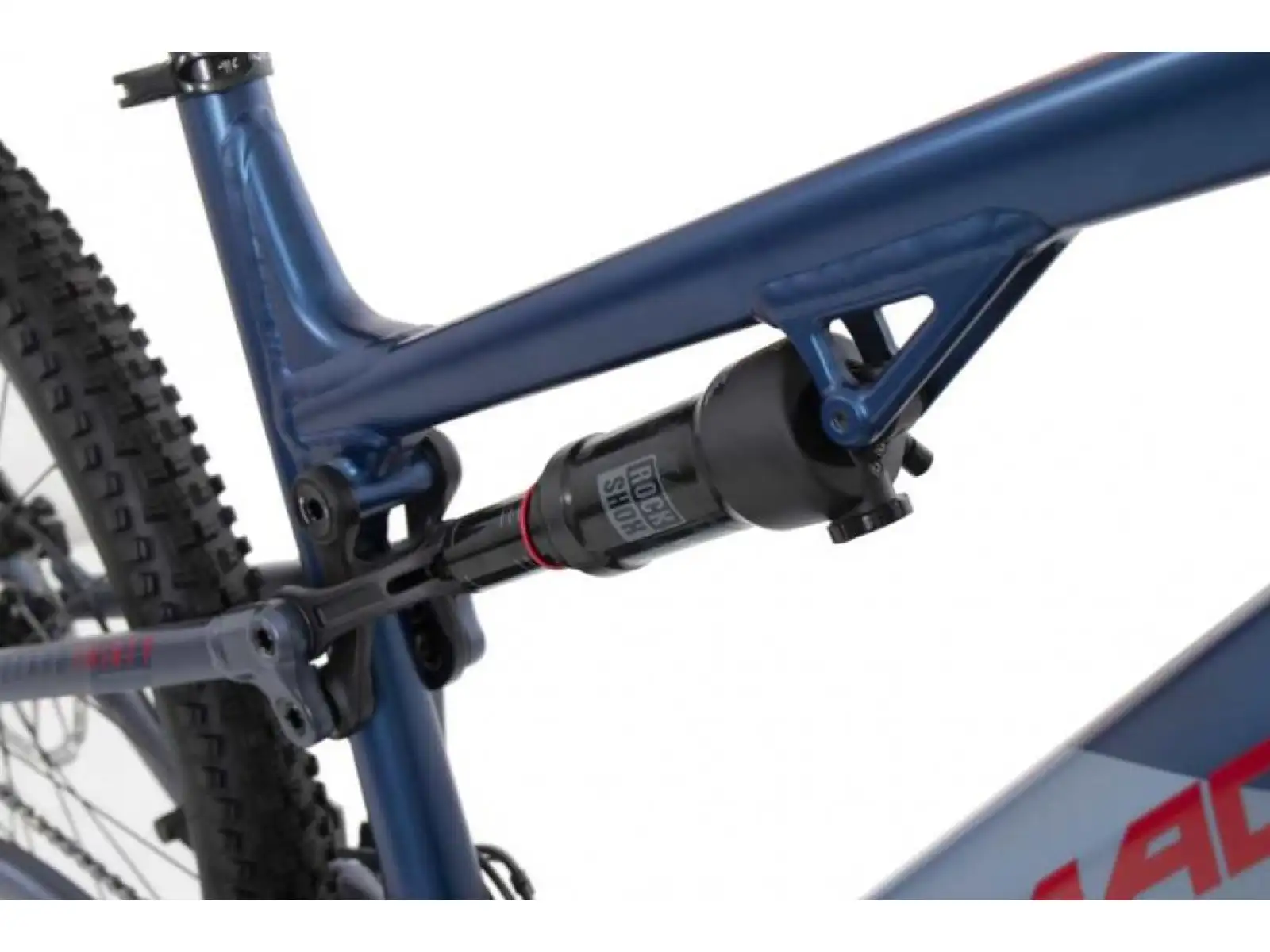 Rock Machine Blizzard INT e30-29 Matt Metallic Blau/Rot, vollgefedertes Elektrofahrrad