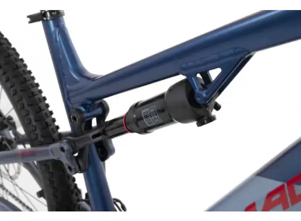Rock Machine Blizzard INT e30-29 Matt Metallic Blau/Rot, vollgefedertes Elektrofahrrad