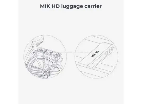 Urban Iki Ta-ke hinterer Fahrradsitz für MIK Träger Bincho Black/Kurumi Brown