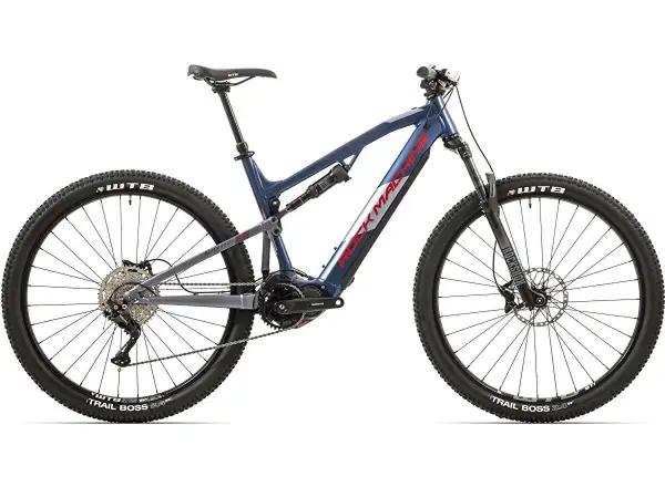 Rock Machine Blizzard INT e30-29 Matt Metallic Blau/Rot, vollgefedertes Elektrofahrrad