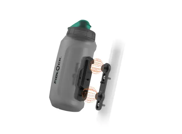 Fidlock Twist Set antibakterielle Flasche Smoke 750 ml + Basis für den Rahmen