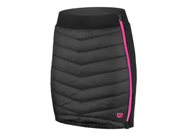 Etape Alaska gefütterter Damenrock schwarz/rosa