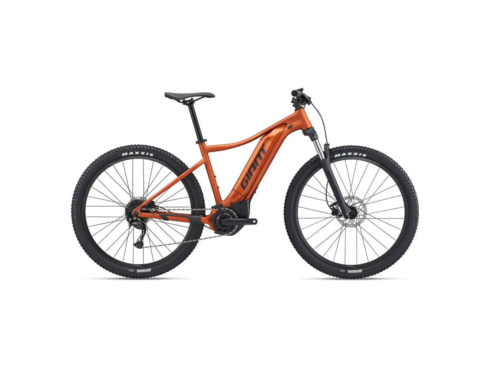 Giant Talon E+ 2 29 Mountain E-Bike in Amber Glow.