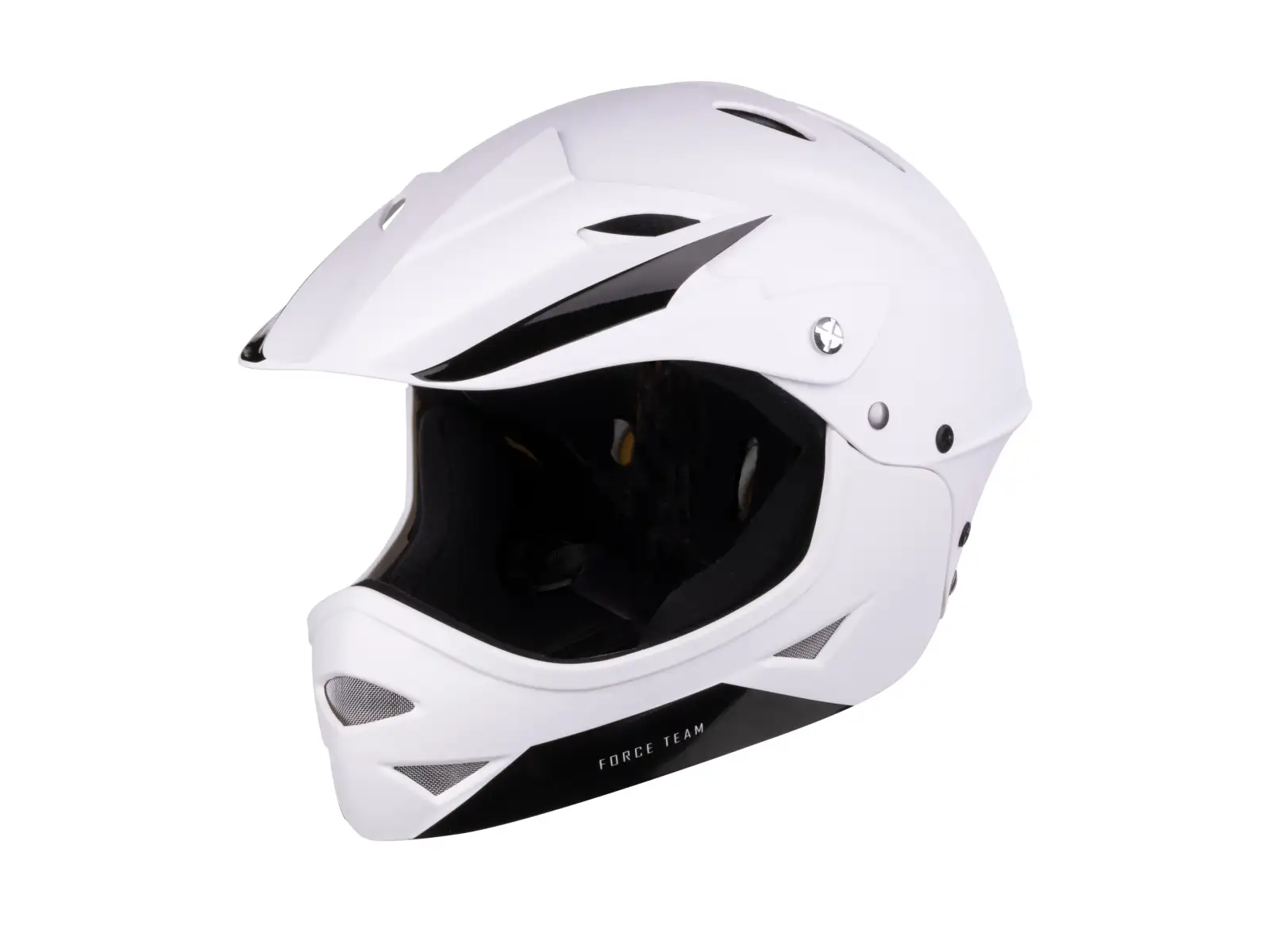 Force Downhill Junior Helm weiß matt