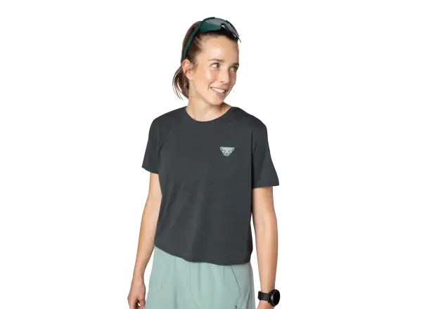Dynafit Trail Damen-Laufshirt kurzärmelig Black Out