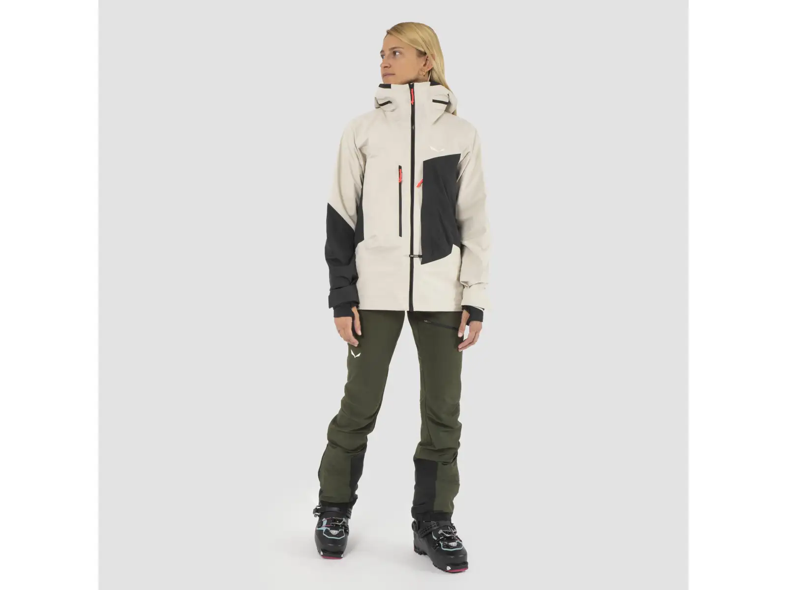 Salewa Sella 3L Powertex Damenjacke Oatmeal/0910