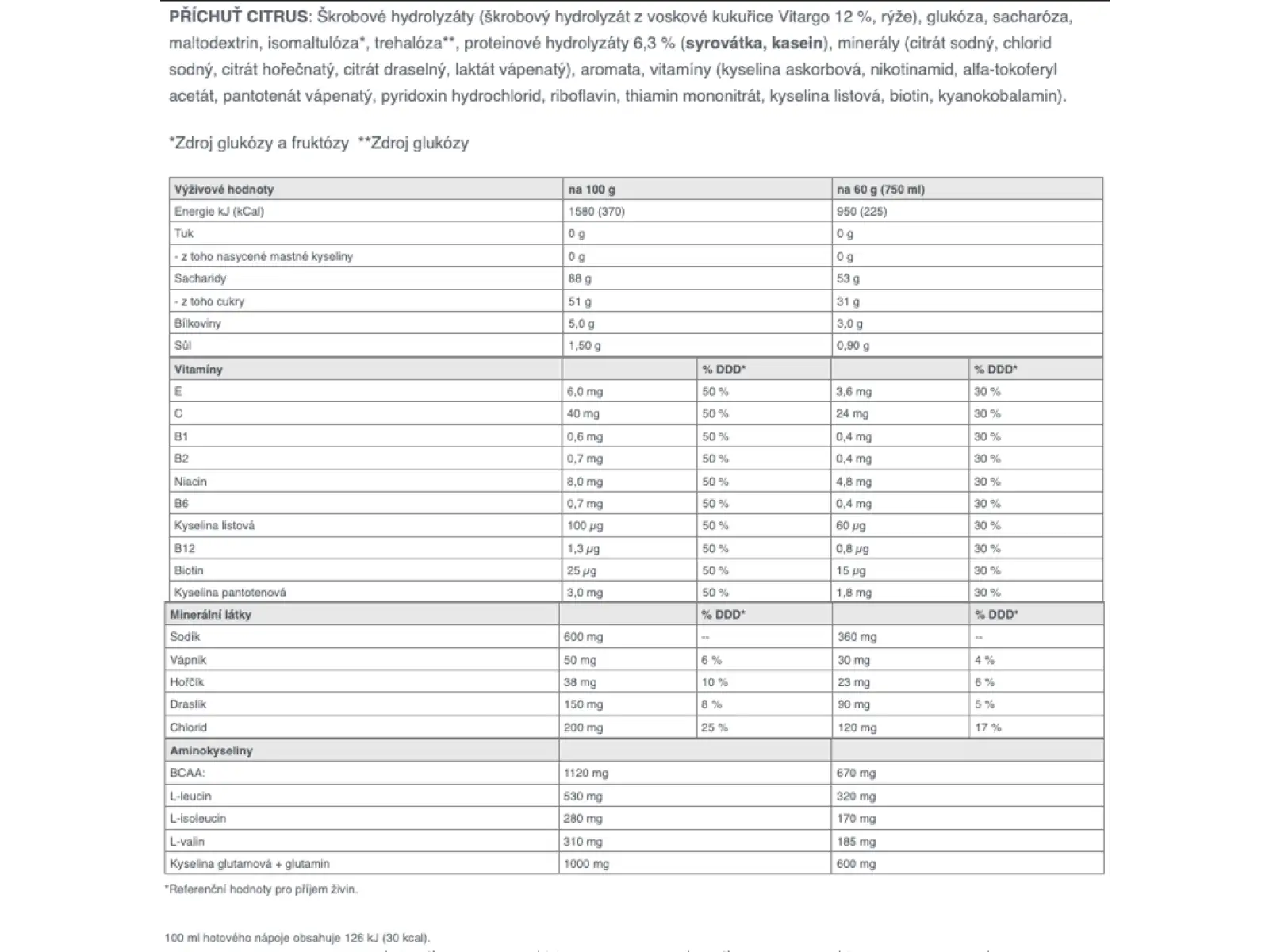 Sponser Long Energy hypotonisches Getränk mit Peptiden 1200 g