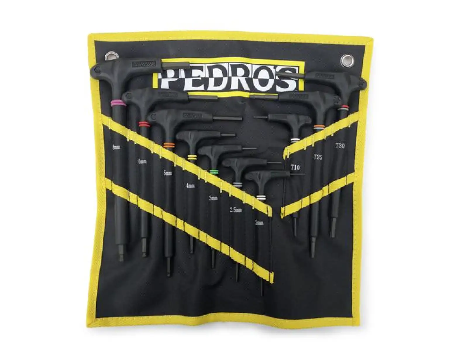 Pedros Pro T/L Set mit Inbusschlüsseln und Torx-Schlüsseln, 10 Stück.