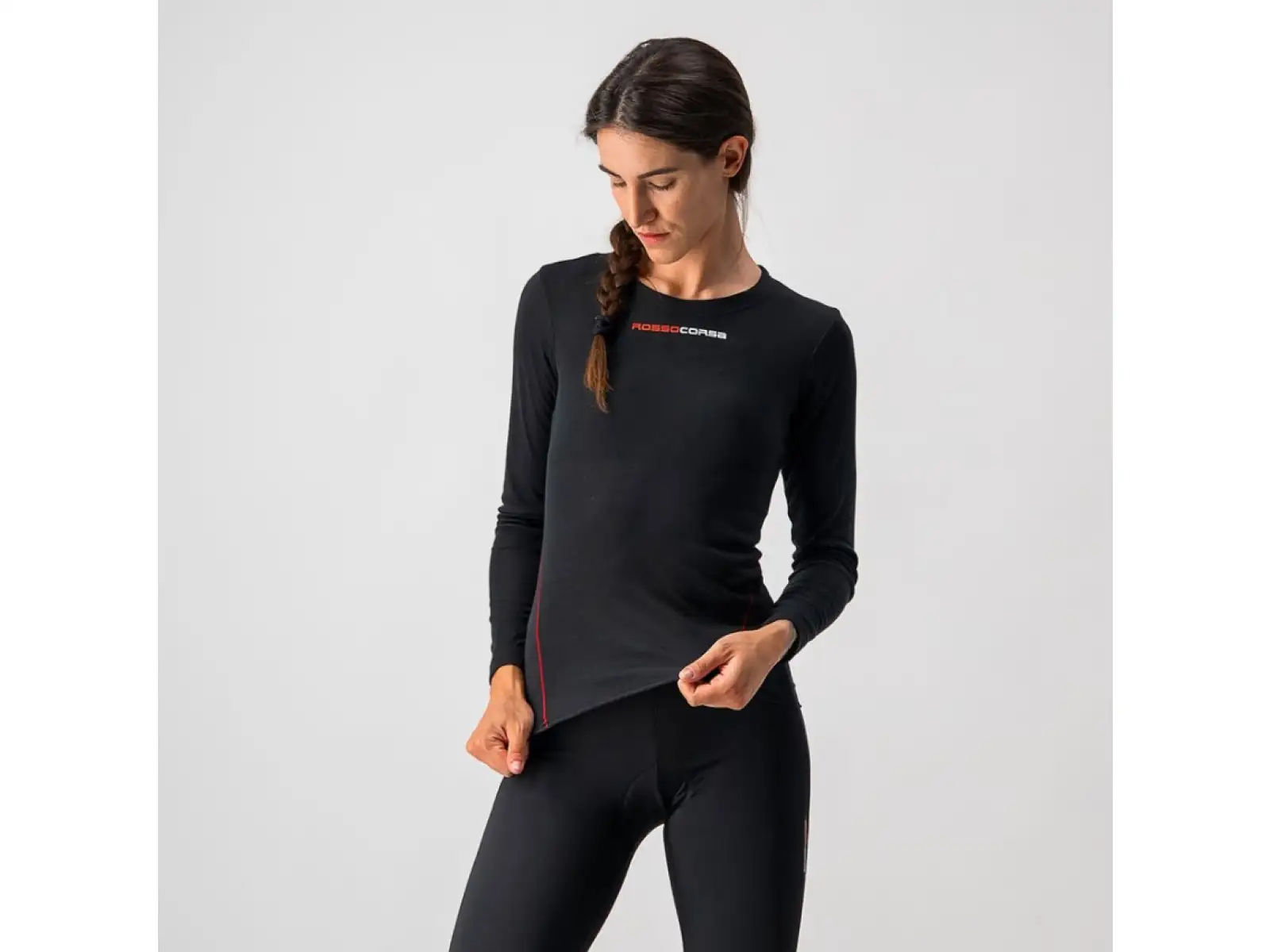 Castelli Prosecco Damen Langarm-Shirt Schwarz