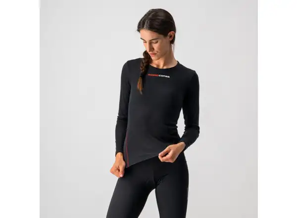 Castelli Prosecco Damen Langarm-Shirt Schwarz