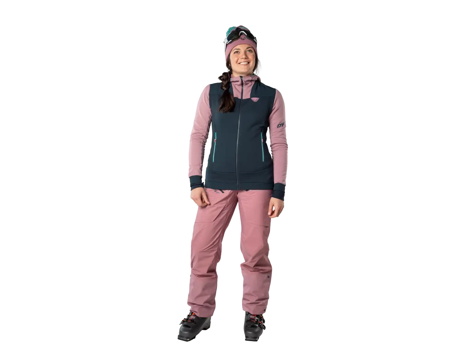 Dynafit Tigard Polartec Damen Fleecejacke Mokarosa